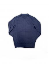BLUE MEN'S KNITTED PULLOVER