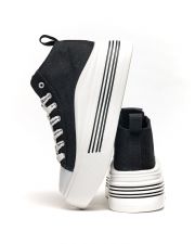 BLACK WOMEN'S SNEAKERS - CASSIE