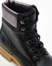 BLACK WOMEN'S LEATHER BROGUE
