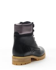 BLACK WOMEN'S LEATHER BROGUE