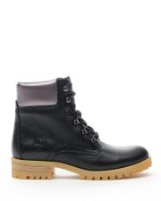 BLACK WOMEN'S LEATHER BROGUE