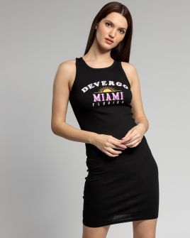 BLACK WOMEN'S TIGHT DRESS 2D23SS9586DR3305