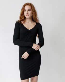 BLACK WOMEN'S FITTED DRESS 2D23FW9570DR0205