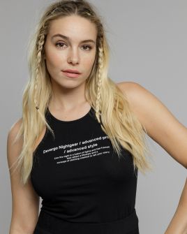 BLACK WOMEN'S SLEEVLES TOP 2D23SS4503SL0205