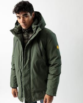 KHAKI MEN'S COAT 1D23FW3009KA1600