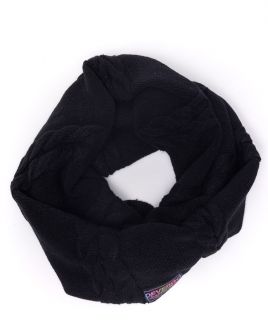 BLACK WOMEN'S KNITTED SCARF 2D24FW8512SC1101