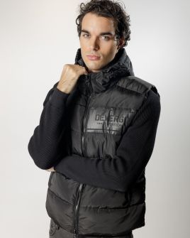 BLACK MEN'S VEST 1D24FW7008SL1600