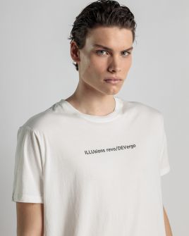 WHITE MEN'S T-SHIRT 1D25SS4040SS0105