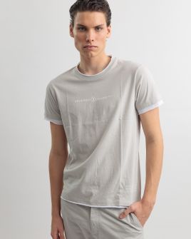 GREY MEN'S T-SHIRT 1D25SS4055SS0105