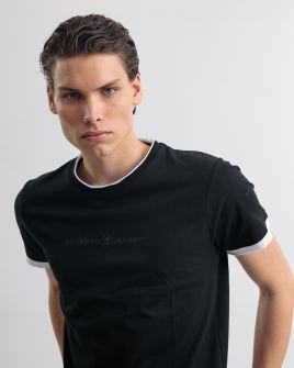 BLACK MEN'S T-SHIRT 1D25SS4055SS0105