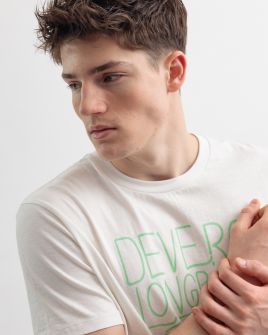 WHITE MEN'S T-SHIRT 1D25SS4027SS3805