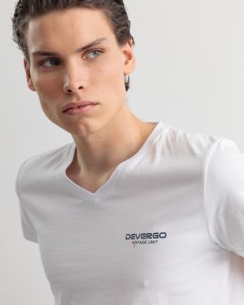 WHITE MEN'S T-SHIRT 1D25SS4064SS0105