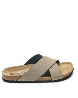 BEIGE MEN'S SLIDES - FELIX DE25SS2003PU HV
