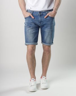 INDIGO MEN'S JEANS SHORTS - FRANK SHORTS 25204 1J25SS0053MP3464RE