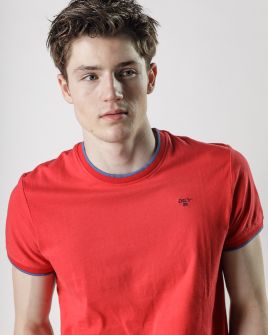 RED MEN'S T-SHIRT 1D25SS4006SS0104