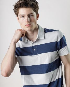 BLUE MEN'S T-SHIRT 1D25SS4007SS0104