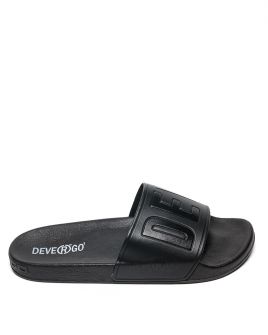 BLACK MEN'S SLIDES - CARAVEL DE25SS2026PU SY