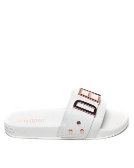 WHITE WOMEN'S SLIDES - CARAVELLA LETTERS DE25SS2526LT SY