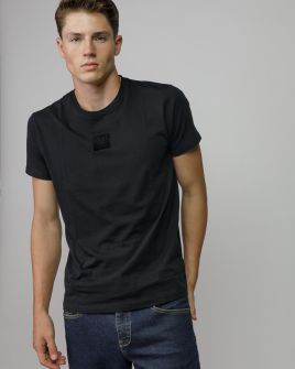 BLACK MEN'S SHORT SLEEVE T-SHIRT 1D25FW4039SS0105