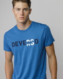 BLUE MEN'S SHORT SLEEVE T-SHIRT 1D25FW4043SS0105