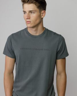 GREY MEN'S SHORT SLEEVE T-SHIRT 1D25FW4034SS0124