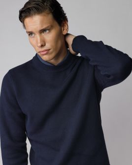 BLUE MEN'S KNITTED SWEATER 1D25FW6031LS1101
