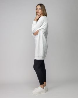 WHITE WOMEN'S JACQUARD DRESS 2D25FW9550DR1201