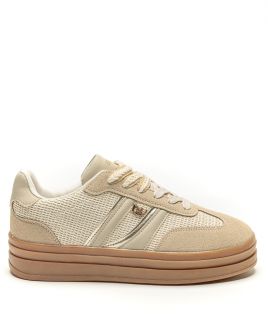 BEIGE WOMEN'S SNEAKER  - CAROLINA DE26SS5503PU BF