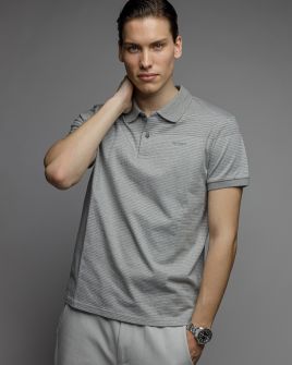 GREY FÉRFI RÖVID UJJÚ GALLÉROS PÓLÓ 1D26SS4079SS0105
