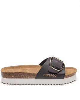 BROWN WOMEN'S SLIPPERS  - GAIA BUCKLE DE26SS2549BU PT