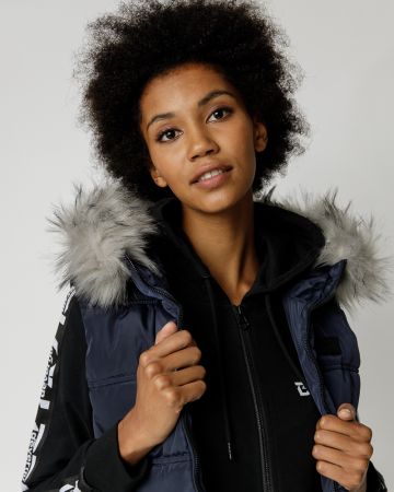 BLUE WOMEN'S SHORT VEST 2D23FW7522SL1600