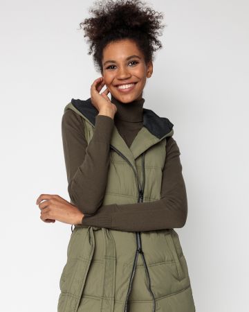 KHAKI WOMEN'S VEST 2D23FW7531SL1600