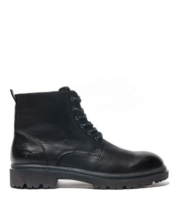BLACK MEN'S LEATHER BOOTS - GIANNI DE24FW6053LE