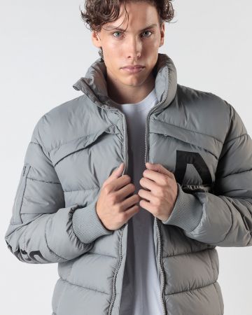 GREY MEN'S WINTER COAT 1D24FW3005KA1600
