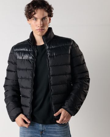BLACK MEN'S WINTER COAT 1D24FW3013KA1600