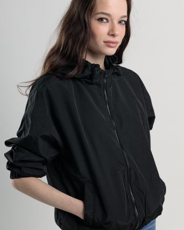 BLACK WOMEN'S TRANSITIONAL JACKET 2D25SS3500KA1600