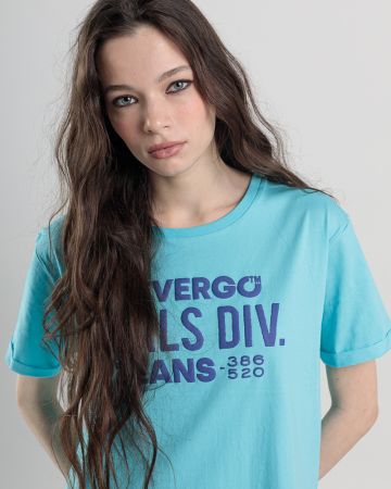 BLUE WOMEN'S T-SHIRT 2D25SS4560SS0105