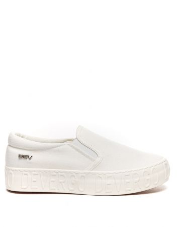 WHITE WOMEN'S SLIP-ON SHOES - HELIA DE25SS3515CA KD