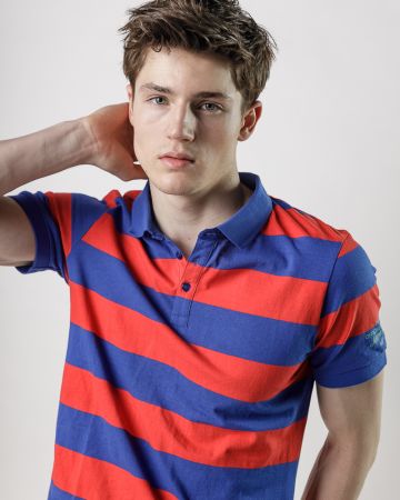 BLUE MEN'S T-SHIRT 1D25SS4025SS0105