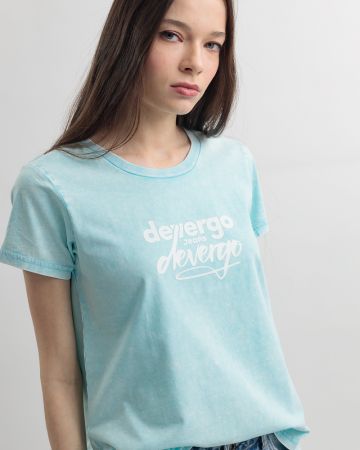 BLUE WOMEN'S T-SHIRT 2D25SS4561SS0224