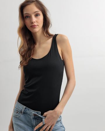 BLACK WOMEN'S TOP 2D25SS4504SL3305