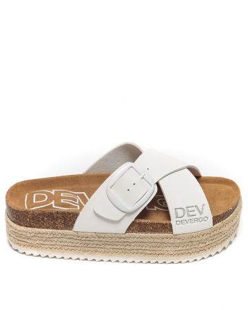 WHITE WOMEN'S SLIDES - RUBY DE25SS2546PU PT