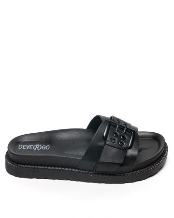 BLACK WOMEN'S SLIDES - CELINA DE25SS2505PU SY