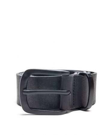 BLACK MEN'S LEATHER BELT 1D25FW8094BL2100