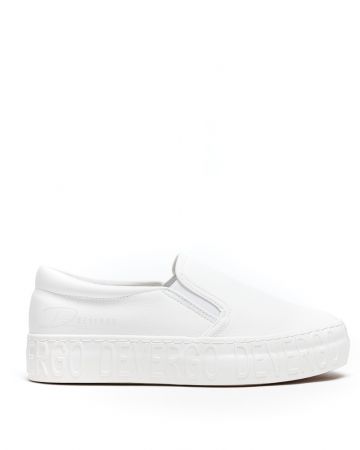 WHITE WOMEN'S SLIP-ON - HELIA PU DE25FW3515PU KD