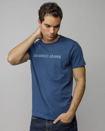 BLUE MEN'S SHORT SLEEVE T-SHIRT 1D25FW4027SS0105