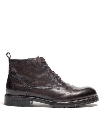 BROWN MEN'S LEATHER BOOTS - GERARD DE25FW6045LE WR