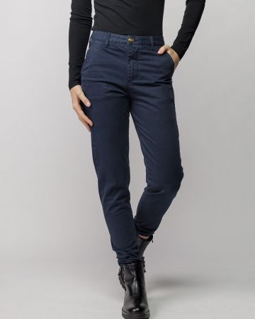 BLUE WOMEN'S CHINO PANTS 2D25FW1541LP6106