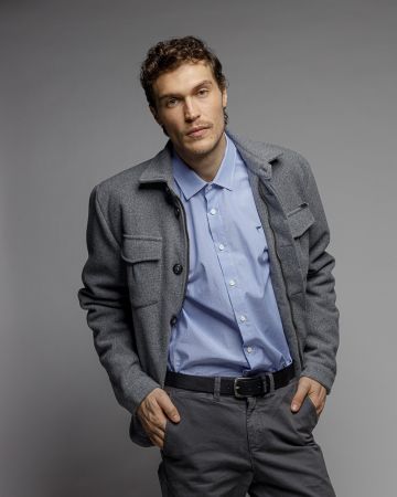 GREY MEN'S FABRIC JACKET 1D25FW3025KA8100