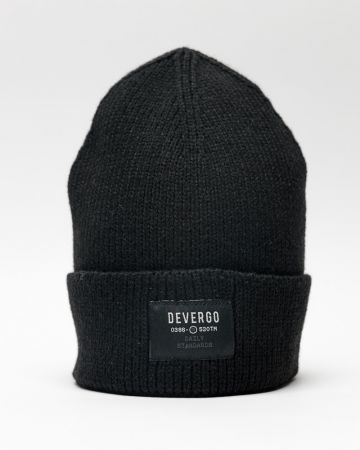 BLACK MEN'S KNITTED CAP 1D25FW8015HA1100
